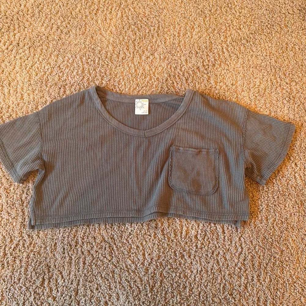 Aerie Gray Crop Top